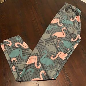 Flamingo Leggings NWOT
